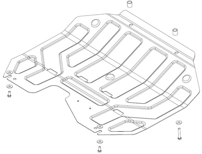 Engine crankcase protection, checkpoint Sheriff 10/11.1780 for Kia Sportage / Hyundai ix35 / Tucson