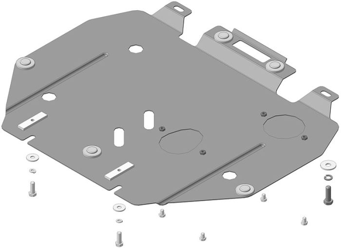 Engine crankcase protection, checkpoint Motodor 00830 for Honda Civic 9