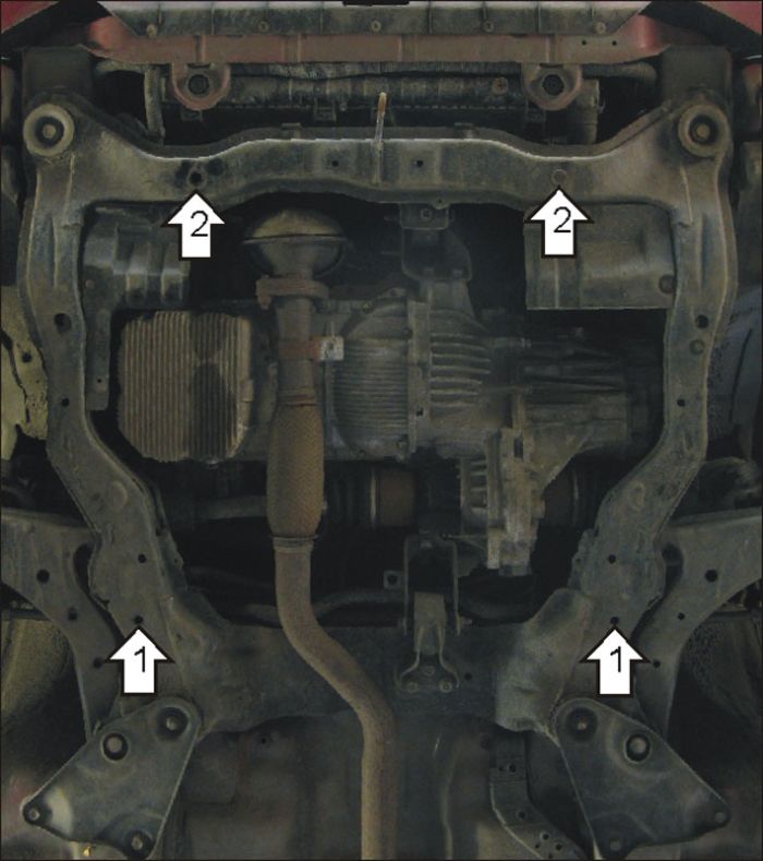 Engine crankcase protection, checkpoint Motodor 00925 for Hyundai Elantra