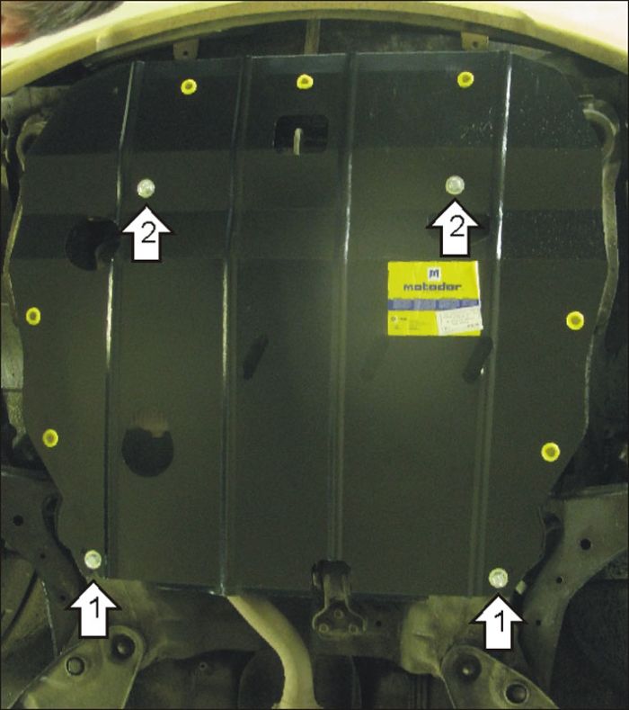 Engine crankcase protection, checkpoint Motodor 00925 for Hyundai Elantra