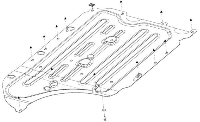 Gearbox protection Sheriff 03.4400 for BMW X5 G05 / X7 G07