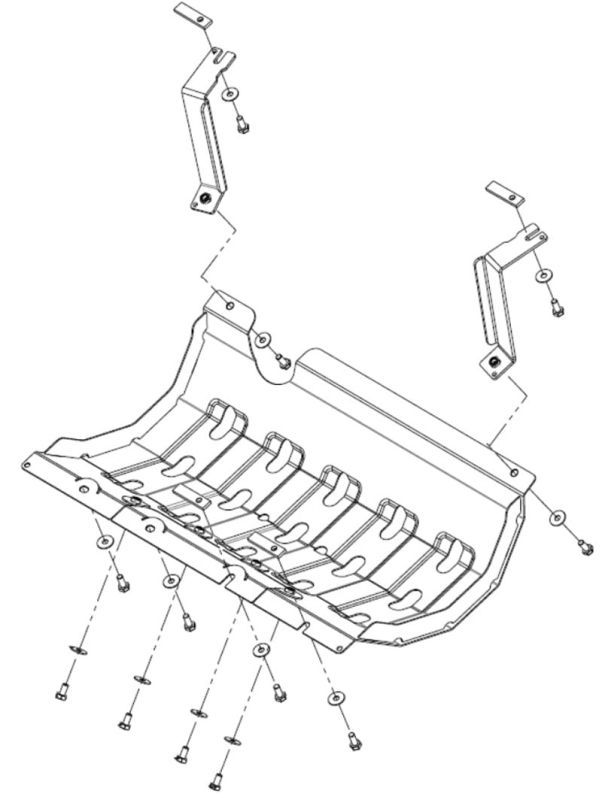 Exhaust protection Sheriff 04.3996 for Jeep Wrangler