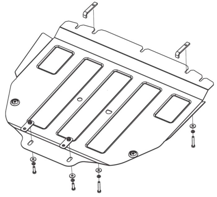 Engine crankcase protection, gearbox Sheriff 18.3397 for Renault Scenic / Grand Scenic / Talisman / Megane