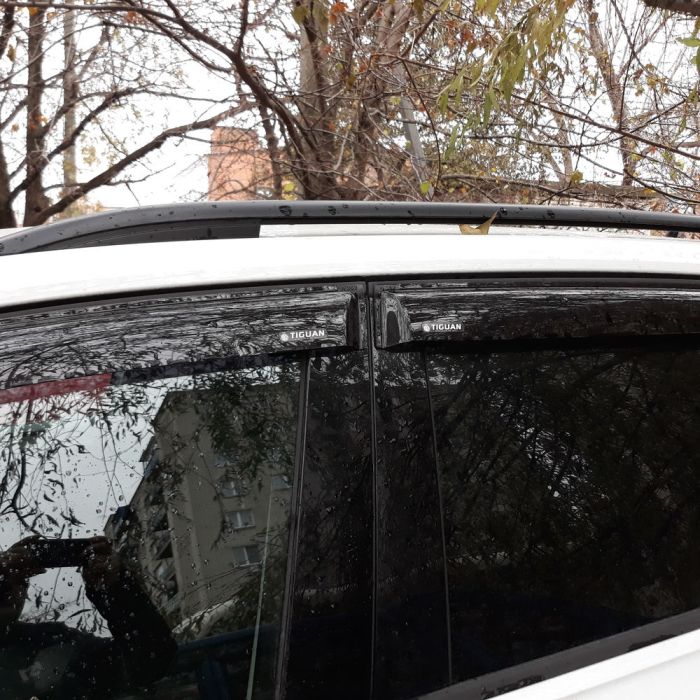 Window deflectors Volkswagen Tiguan from 2016 to 2023, set of 4 pcs., 3M adhesive tape, AcrylAuto