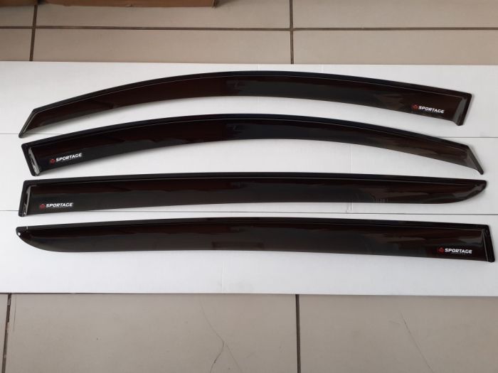 Window deflectors Kia Sportage from 2010 to 2016, set of 4, 3M tape, AcrylAuto