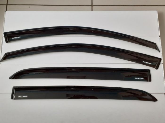 Window deflectors SsangYong Actyon from 2010 to 2023, set of 4 pcs., 3M adhesive tape, AcrylAuto