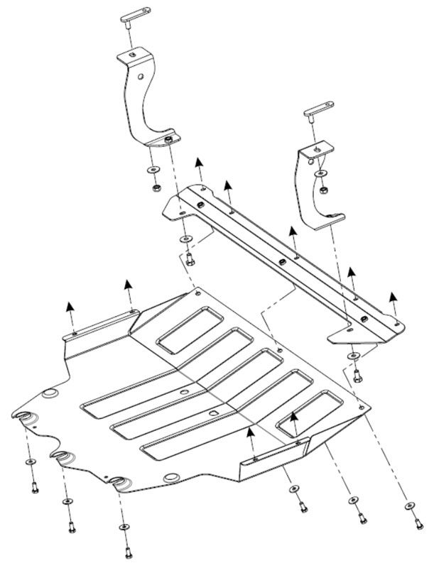 Engine crankcase protection, checkpoint Sheriff 26.4465 for Seat Arona