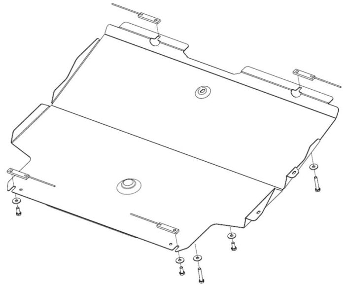 Engine crankcase protection, checkpoint Sheriff 28.4274 for Geely Emgrand 7