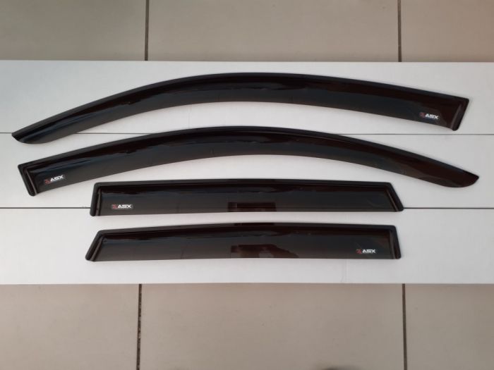 Mitsubishi ASX window deflectors from 2010 to 2023, set of 4 pcs., 3M adhesive tape, AcrylAuto