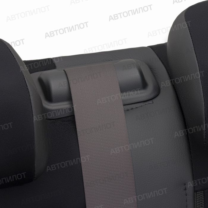 2017 to 2022 Hyundai Solaris Seat Covers 40/60 Rear Back Pattern Stitching Alcantara Black Autopilot