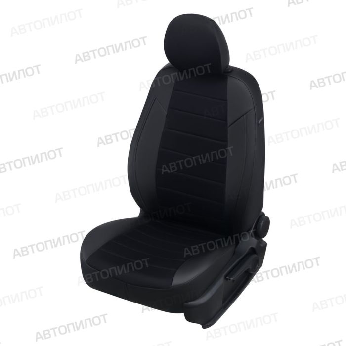 Seat covers for Volkswagen Tiguan from 2017 to 2022, Trendline without tables, Pattern Stitching, Alcantara, Black, Autopilot