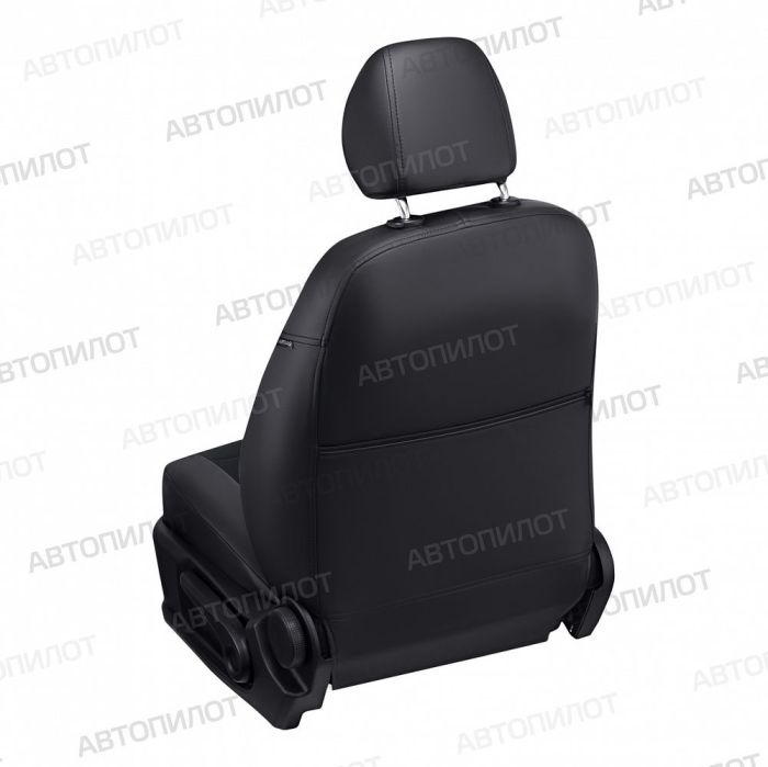 Seat covers for Volkswagen Tiguan from 2017 to 2022, Trendline without tables, Pattern Stitching, Alcantara, Black, Autopilot