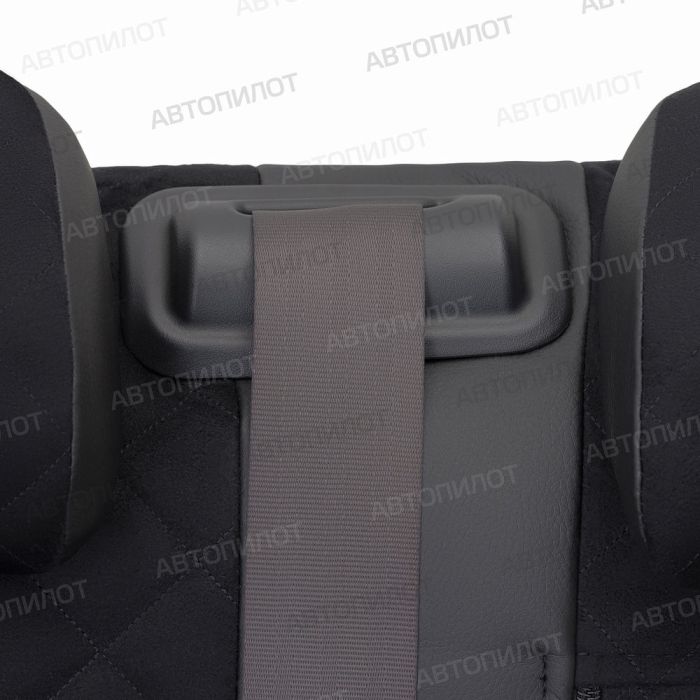 Seat covers for Ford Kuga from 2012 to 2021, diamond pattern, alcantara, black, Autopilot