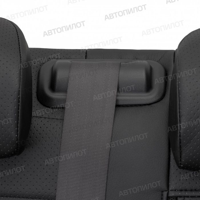 Seat covers for Kia Rio from 2017 to 2022, incl. X-Line, pattern Stitching, eco leather, black, Autopilot