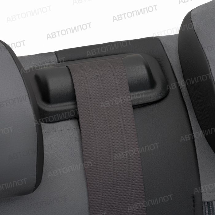 Seat covers for Kia Rio from 2017 to 2022, incl. X-Line, pattern Stitching, Alcantara, black + grey, Autopilot