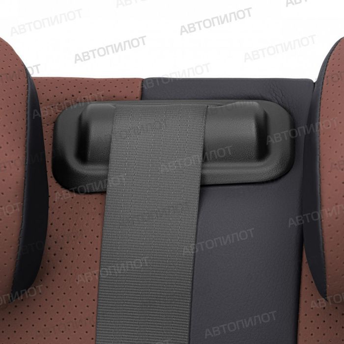 Seat covers for Peugeot 408 from 2012 to 2022, pattern Stitching, eco leather, black + dark brown, Autopilot