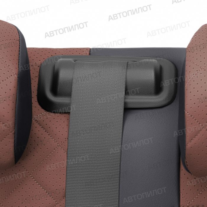 Seat covers for Chevrolet Lacetti from 2004 to 2013, Rhombus pattern, eco leather, black + dark brown, Autopilot