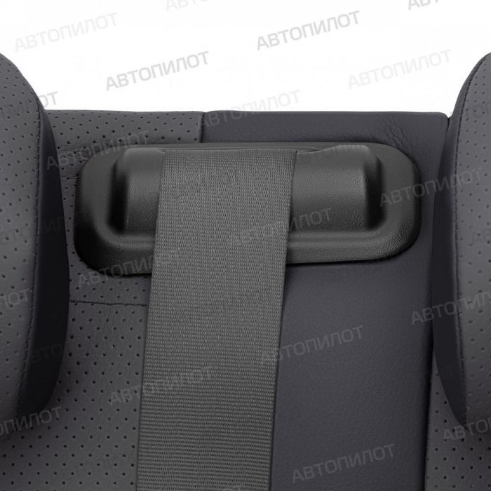 Seat covers for Mitsubishi Outlander XL from 2007 to 2012, pattern Stitching, eco leather, black + dark grey, Autopilot