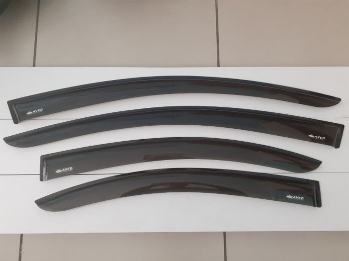 Chevrolet Aveo window deflectors from 2011 to 2015, sedan, set of 4 pcs., 3M tape, AcrylAuto