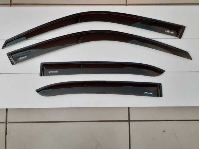 Window deflectors Hyundai Accent from 1999 to 2012, set of 4 pcs., 3M adhesive tape, AcrylAuto