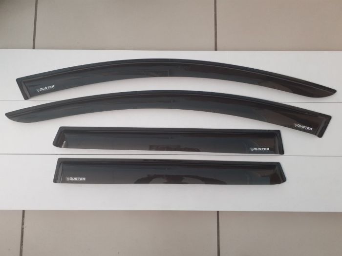 Renault Duster window deflectors from 2021 to 2023, set of 4 pcs., 3M adhesive tape, AcrylAuto