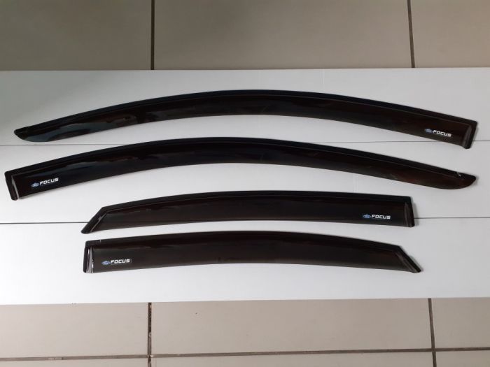 Window deflectors Ford Focus from 2004 to 2011, sedan, hatchback, set of 4 pcs., 3M tape, AcrylAuto