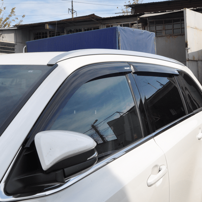 Toyota Highlander window deflectors from 2014 to 2019, set of 4 pcs., 3M adhesive tape, AcrylAuto