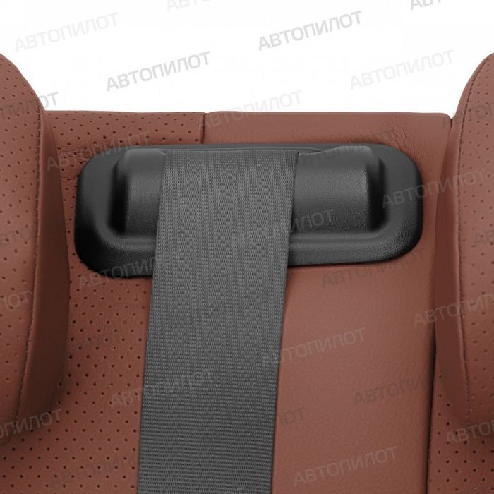 Seat covers Lada Priora from 2014 to 2018, hatchback, pattern Stitching, eco-leather, brown, Autopilot