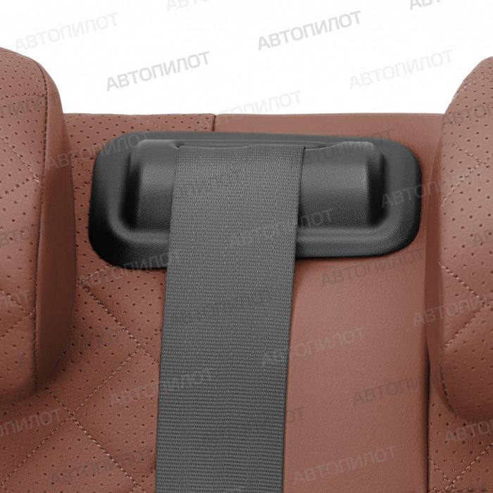 Seat covers Lada Largus from 2012 to 2021, 5 seats, rear separate backrest 40/60, Rhombus pattern, eco-leather, brown, Autopilot