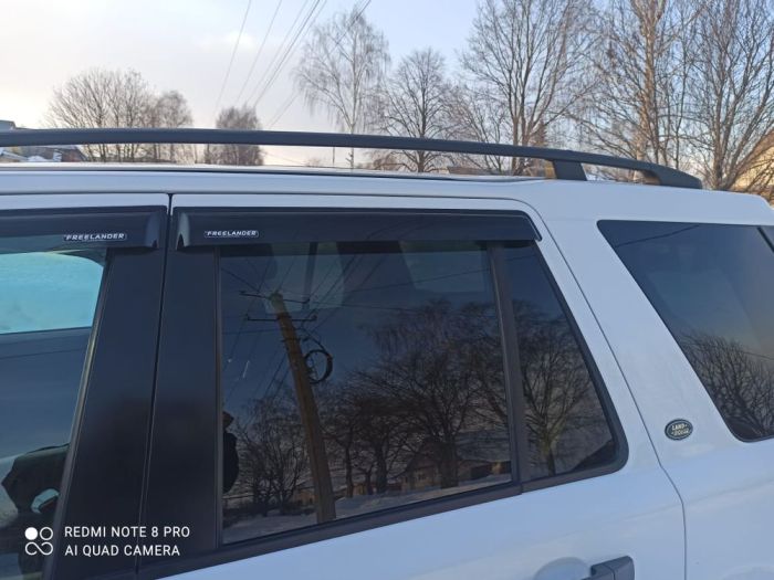 Land Rover Freelander window deflectors from 2008 to 2015, set of 4, 3M tape, AcrylAuto