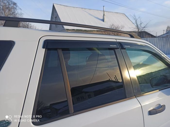 Land Rover Freelander window deflectors from 2008 to 2015, set of 4, 3M tape, AcrylAuto