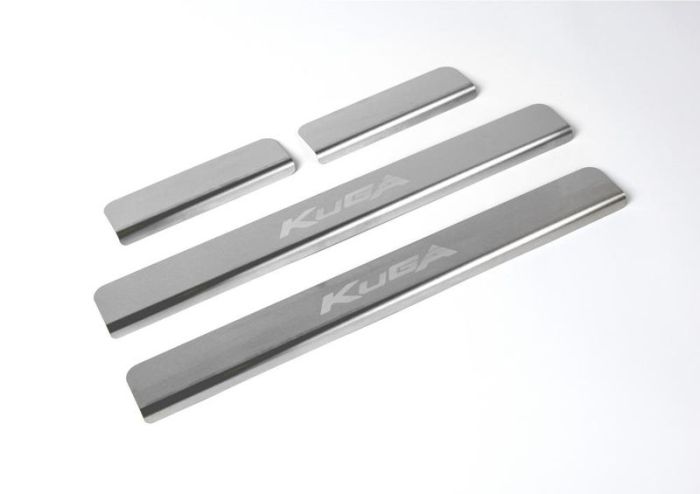 Door sills Ford Kuga from 2013 to 2022, set of 4 pcs., stainless steel steel, Rival art. NP.1806.3