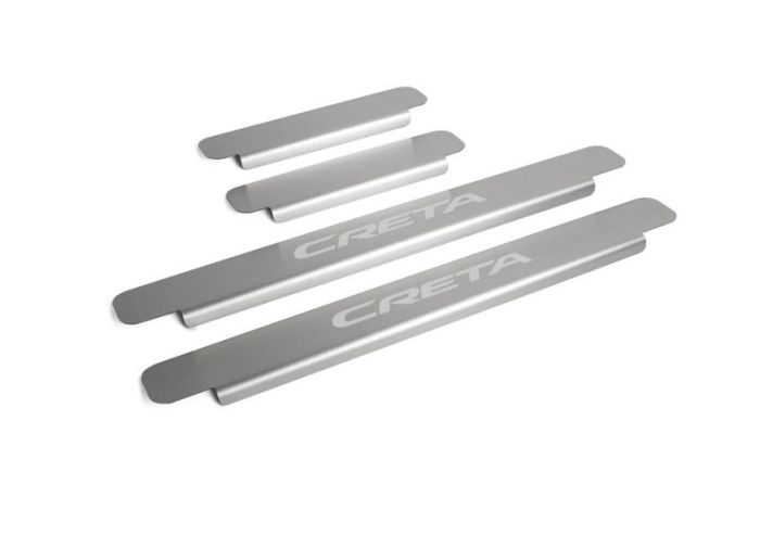 Door sills Hyundai Creta from 2016 to 2022, set of 4 pcs., stainless steel steel, Rival art. NP.2310.1