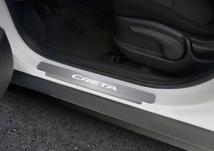 Door sills Hyundai Creta from 2016 to 2022, set of 4 pcs., stainless steel steel, Rival art. NP.2310.1