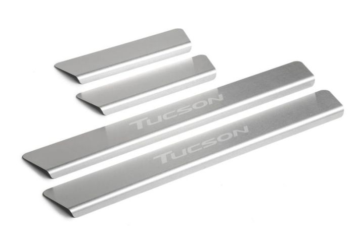 Door sills Hyundai Tucson from 2018 to 2022, set of 4 pcs., stainless steel steel, Rival art. NP.2313.3