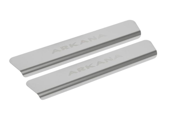 Door sills Renault Arkana from 2019 to 2022, set of 2 pcs., stainless steel steel, Rival art. NP.4705.3