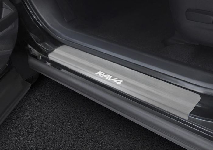 Door sills Toyota Rav4 from 2013 to 2019, set of 4 pcs., stainless steel steel, Rival art. NP.5703.3