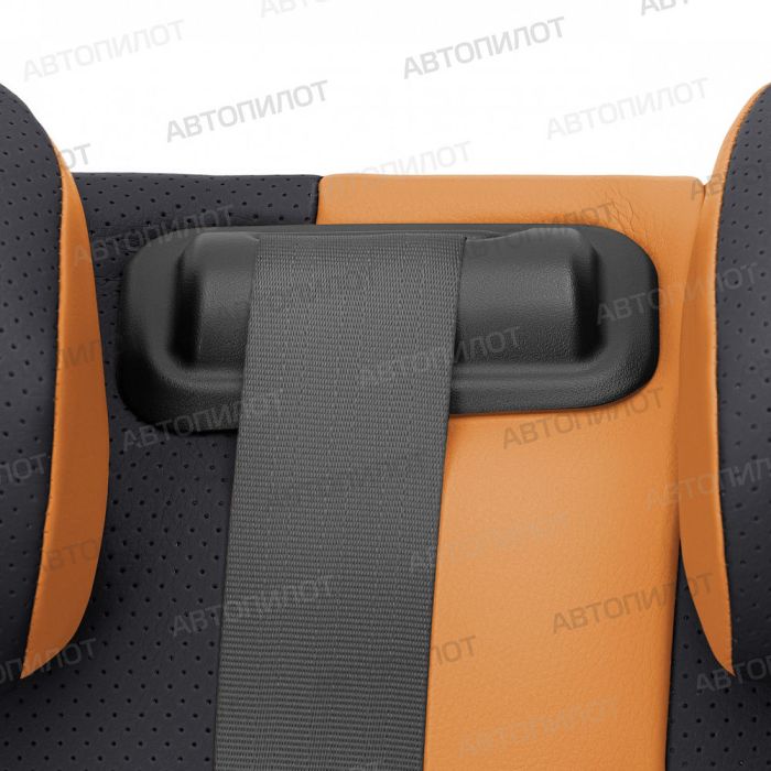 Seat covers for Audi A5 from 2007 to 2021, 2 doors, pattern Stitching, eco leather, orange + black, Autopilot