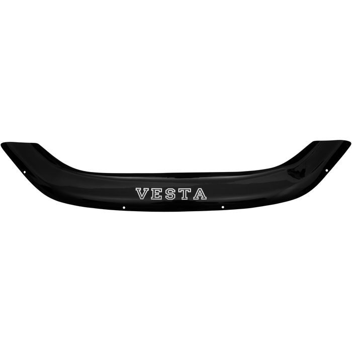 Hood deflector Lada Vesta from 2015 to 2023, with an inscription, black, fasteners included, Rein