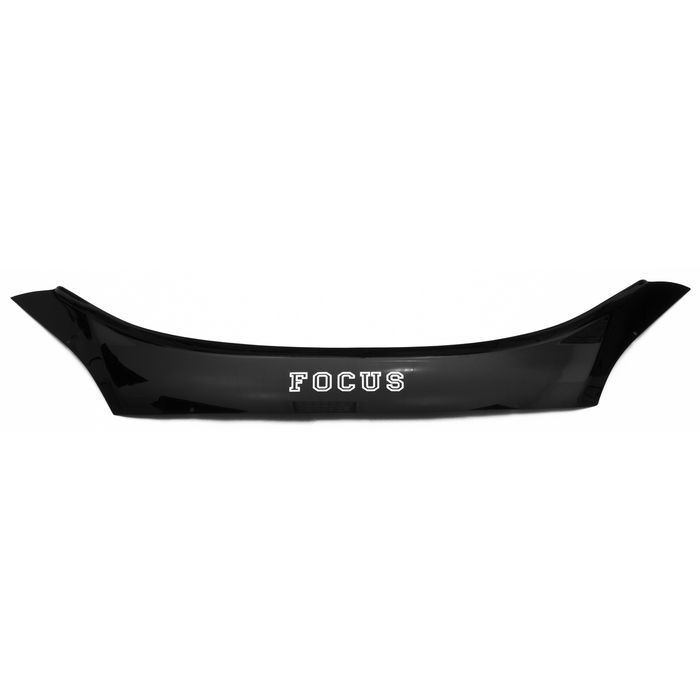 Hood deflector for Ford Focus from 2004 to 2008, lettering, black, hardware included, Rein