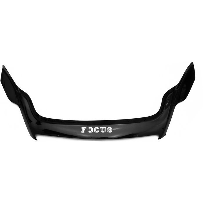 Hood deflector for Ford Focus from 2008 to 2011, lettering, black, hardware included, Rein