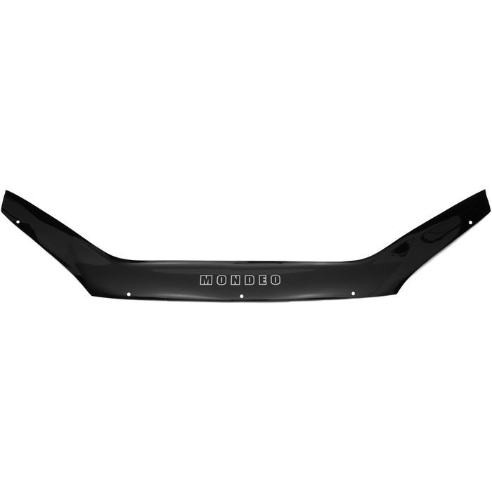 Hood deflector for Ford Mondeo from 2001 to 2006, with lettering, black, hardware included, Rein