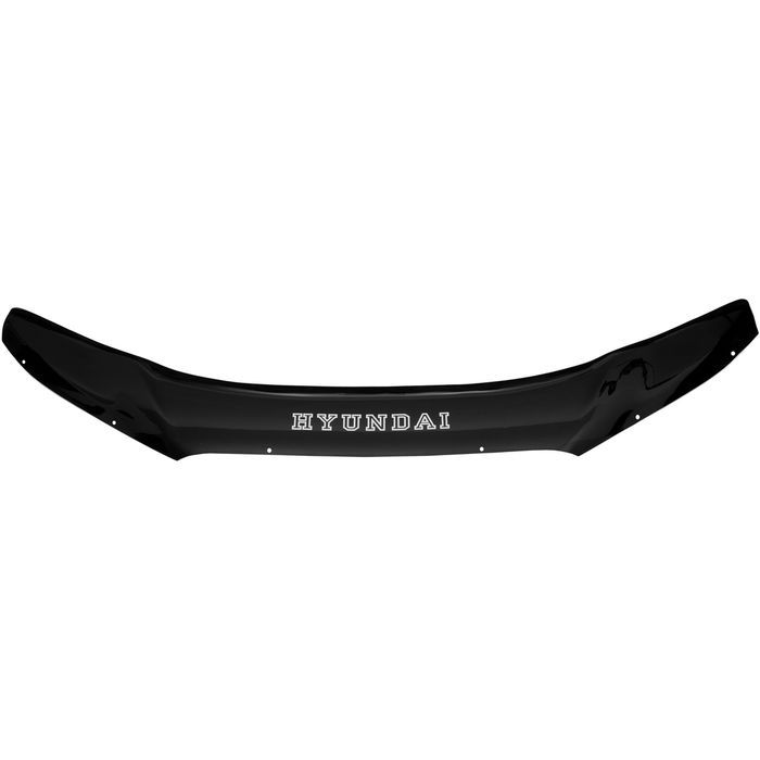 Hood deflector Hyundai Santa Fe from 2006 to 2012, with lettering, black, hardware included, Rein