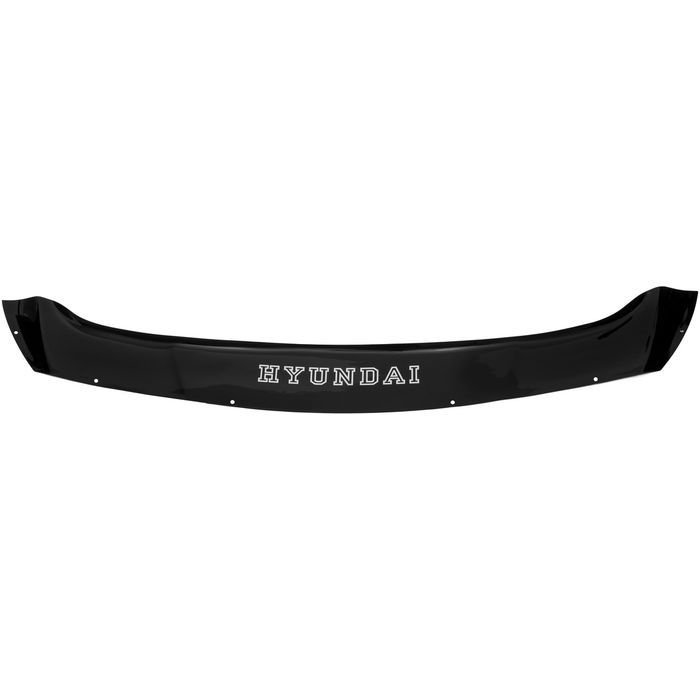 Hyundai Solaris hood deflector from 2014 to 2017, sedan, lettering, black, hardware included, Rein