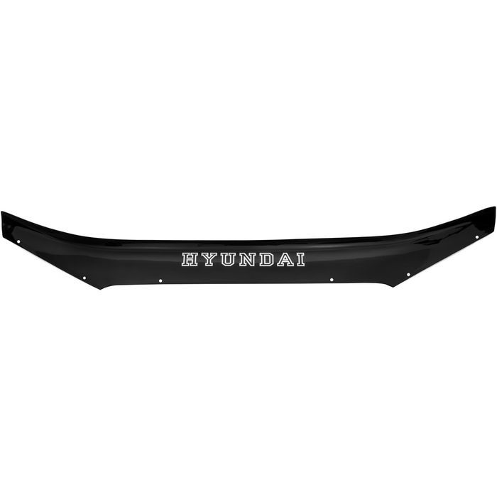 Hood deflector Hyundai Accent from 1999 to 2005, with lettering, black, hardware included, Rein