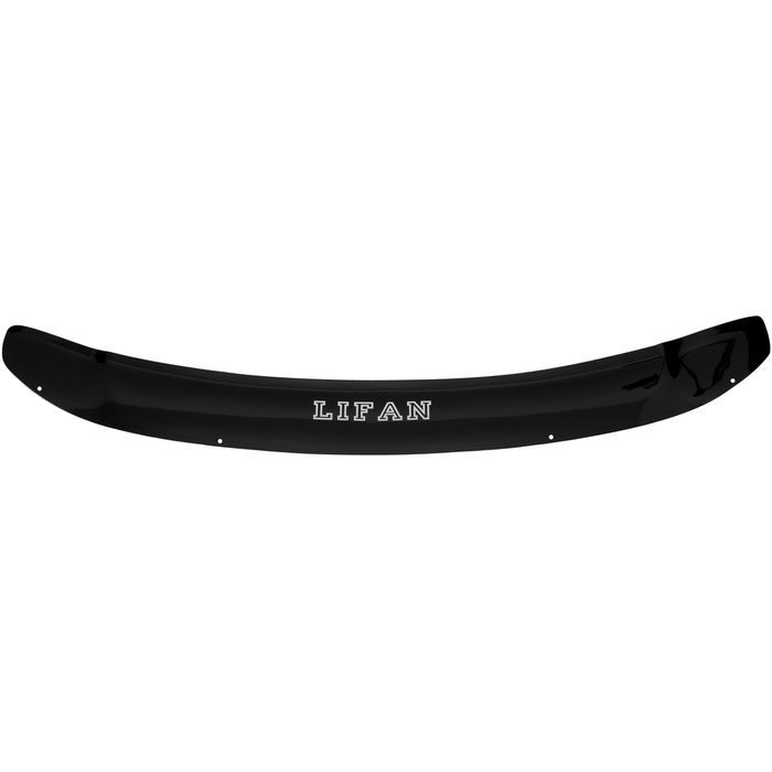 Lifan Solano hood deflector from 2008 to 2016, with lettering, black, fasteners included, Rein