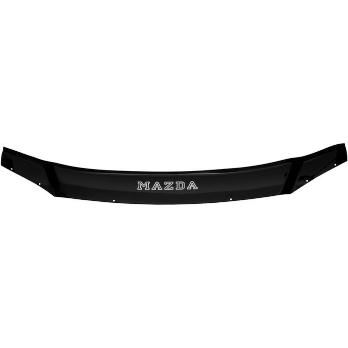 Hood deflector Mazda 6 from 2002 to 2007, with lettering, black, hardware included, Rein