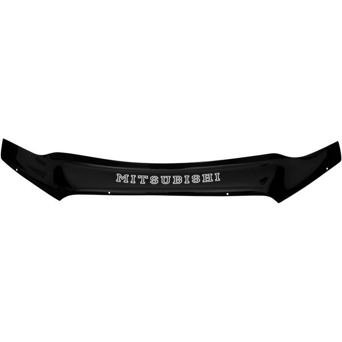 Mitsubishi ASX hood deflector from 2010 to 2023, with lettering, black, hardware included, Rein