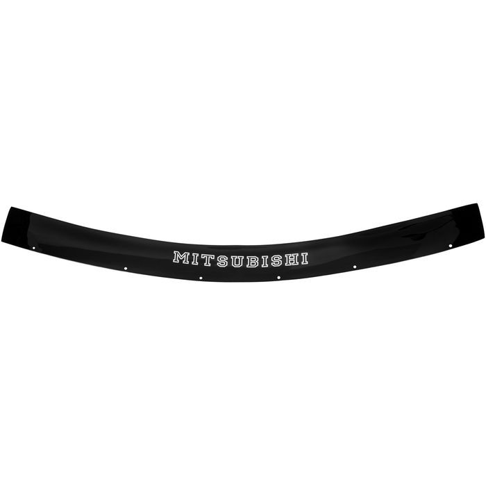 Hood deflector Mitsubishi L200 from 2007 to 2015, with inscription, black, fasteners included, Rein