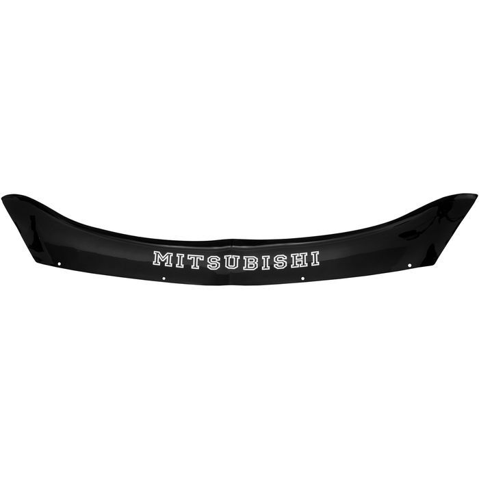 Mitsubishi Lancer hood deflector from 2003 to 2007, with inscription, black, fasteners included, Rein